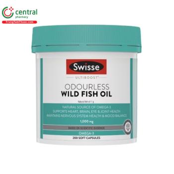 Swisse Ultiboost Odourless Wild Fish Oil 1000mg