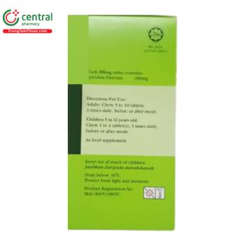 Tảo xoắn Elken Spirulina Chewable 200mg hỗ trợ tăng cường đề kháng
