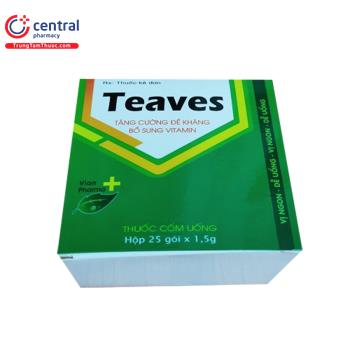 Thuốc Teaves ngăn ngừa và điều trị thiếu vitamin B, bệnh Beri-beri