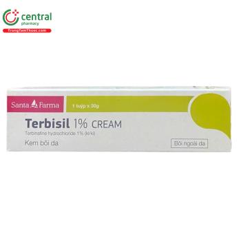 Thuốc Terbisil 1% Cream điều trị bệnh nấm ngoài da, nấm men, bệnh vảy hồng