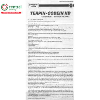 Thuốc Terpin - Codein HD HDPHARMA - Điều trị ho khan hoặc kích ứng