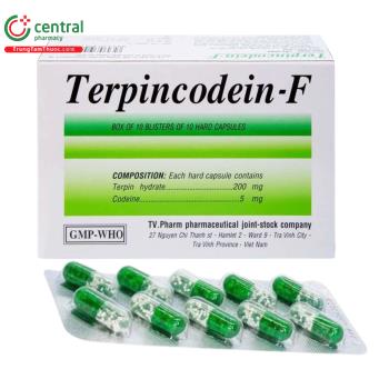 Terpincodein-F TV.Pharm (Hộp 10 vỉ x 10 viên)