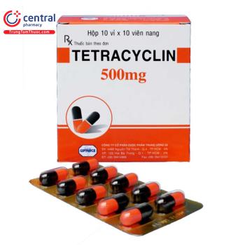 Tetracyclin 500mg TW25 (10 vỉ x 10 viên)