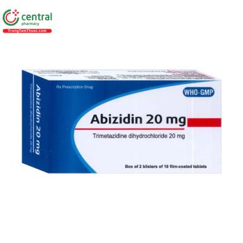 Thuốc Abizidin 20mg hỗ trợ điều trị triệu chứng đau thắt ngực ổn định