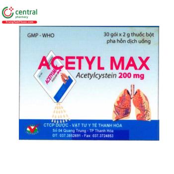 Thuốc Acetyl Max 200mg 