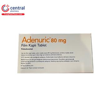 [CHÍNH HÃNG] Thuốc Adenuric 80mg điều trị gout hiệu quả