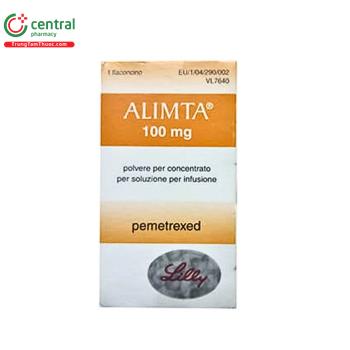 Thuốc Alimta 100mg - Điều trị u trung biểu mô màng phổi ác tính
