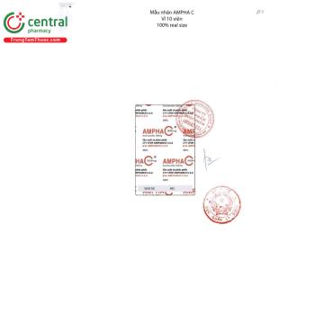 Thuốc Ampha C phòng tình trạng thiếu vitamin C, điều trị bệnh Scorbut