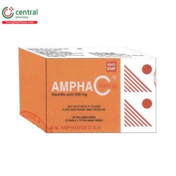 Thuốc Ampha C phòng tình trạng thiếu vitamin C, điều trị bệnh Scorbut