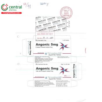Thuốc Angonic 5mg - Điều trị tăng huyết áp, suy tim ở người lớn