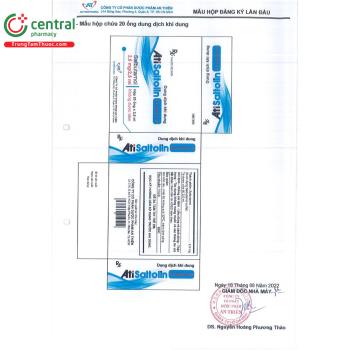 Thuốc AtiSaltolin 2,5mg/2,5ml điều trị chứng co thắt phế quản nặng