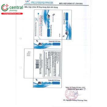 Thuốc AtiSaltolin 5mg/2,5ml - Điều trị bệnh hen suyễn nặng cấp tính