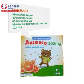 [CHÍNH HÃNG] Thuốc Ausmuco 200mg làm tiêu đơm, loãng đờm