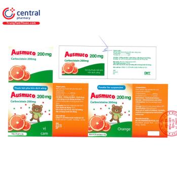 [CHÍNH HÃNG] Thuốc Ausmuco 200mg làm tiêu đơm, loãng đờm