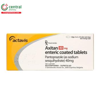 Thuốc Axitan 40mg điều trị viêm loét, trào ngược dạ dày