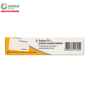 Thuốc Axitan 40mg điều trị viêm loét, trào ngược dạ dày