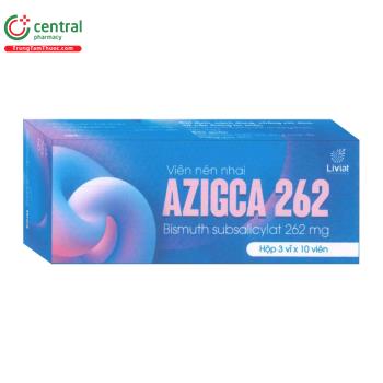 Thuốc Azigca 262 giảm tiêu chảy và các triệu chứng khó chịu ở dạ dày
