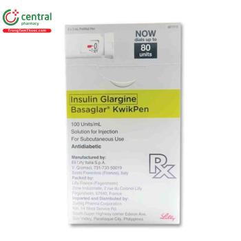 Thuốc Basaglar 300U/3ml điều trị bệnh đái tháo đường hiệu quả