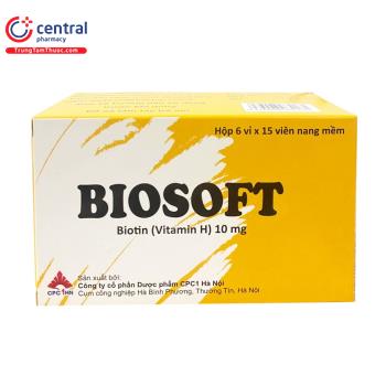 [CHÍNH HÃNG] Thuốc Biosoft 10mg điều trị cơ thể thiếu hụt Biotin