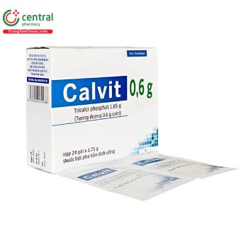 Thuốc Calvit 0,6g điều trị còi xương, loãng xương và thiếu calci