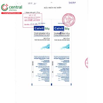 Thuốc Calvit 0,6g điều trị còi xương, loãng xương và thiếu calci