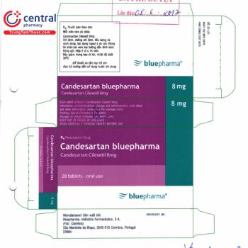[CHÍNH HÃNG] Thuốc Candesartan Bluepharma 8mg- Điều trị tăng huyết áp
