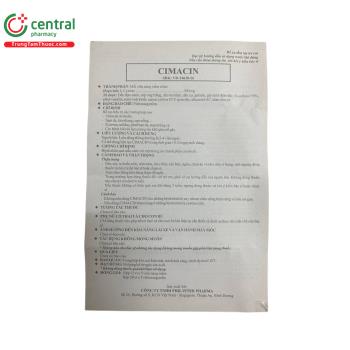 Thuốc Cimacin - Thuốc trị chàm, sạm da, tàn nhang, mụn trứng cá
