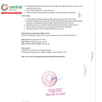 Thuốc Dianeal Low Calcium (2.5mEq/l) Peritoneal Dialysis Solution with ...
