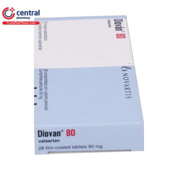 Thuốc Diovan 80 (Valsartan 80mg): tác dụng, liều dùng, lưu ý