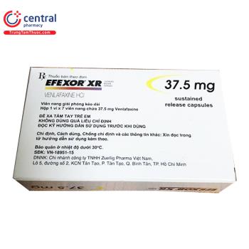 [CHÍNH HÃNG] Thuốc Efexor XR 37.5 ngăn ngừa và điều trị bệnh trầm cảm