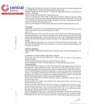 [CHÍNH HÃNG] Thuốc Evasif 245mg điều trị viêm gan B và HIV