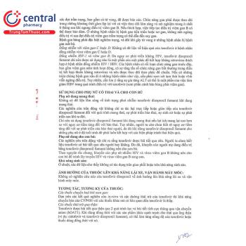 [CHÍNH HÃNG] Thuốc Evasif 245mg điều trị viêm gan B và HIV