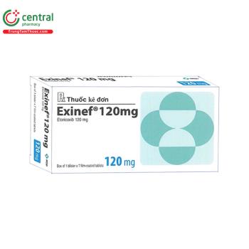 Thuốc Exinef 120mg - Điều trị cấp và mạn tính thoái hoá khớp, viêm khớp