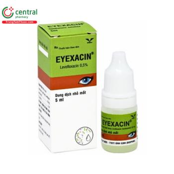 Thuốc nhỏ mắt Eyexacin điều trị viêm kết mạc do vi khuẩn nhạy cảm gây ra