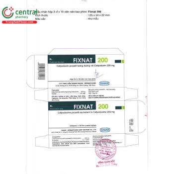 Thuốc Fixnat 200 - Điều trị nhiễm khuẩn nhẹ đến trung bình hiệu quả