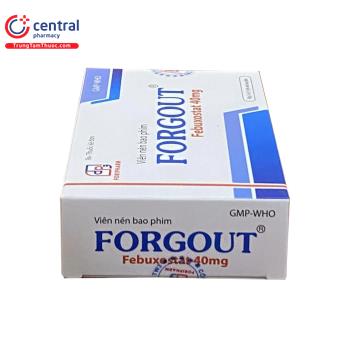 [CHÍNH HÃNG] Thuốc Forgout 40mg điều trị tăng acid uric máu
