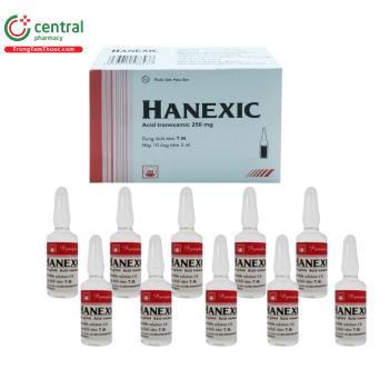 Thuốc Hanexic 250mg/5ml, điều trị và dự phòng chảy máu do rối loạn fibrin