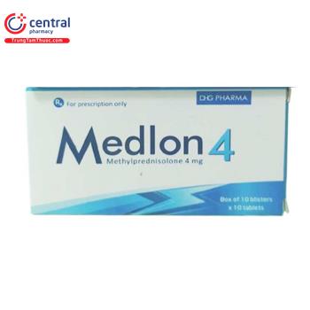 Thuốc Medlon 4 DHG điều trị các triệu chứng viêm và bệnh lý miễn dịch