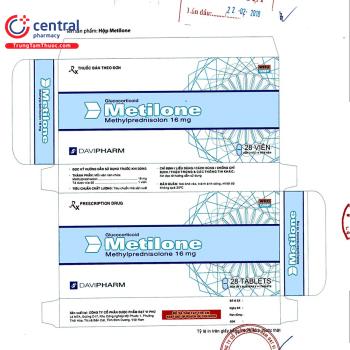 [CHÍNH HÃNG] Thuốc Metilone tác dụng chống viêm và ức chế miễn dịch
