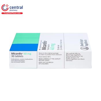 Thuốc Micardis 40mg - Thuốc điều trị tăng huyết áp vô căn