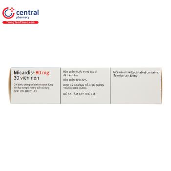 Thuốc Micardis 80mg - thuốc giúp điều trị cao huyết áp hiệu quả