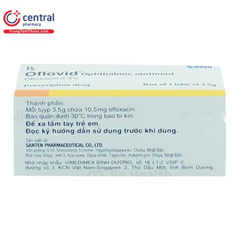 [CHÍNH HÃNG] Thuốc mỡ tra mắt Oflovid điều trị nhiễm khuẩn mắt