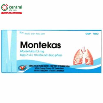 Thuốc Montekas 5mg điều trị và dự phòng hen phế quản mạn tính