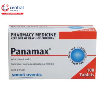 [CHÍNH HÃNG] Thuốc Panamax 500 mg: Thuốc giảm đau hạ sốt
