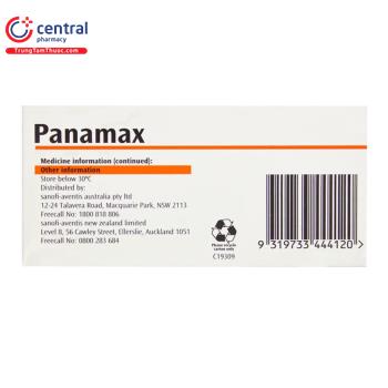 [CHÍNH HÃNG] Thuốc Panamax 500 mg: Thuốc giảm đau hạ sốt