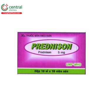 Thuốc Prednison USA - NIC Pharma chống, kháng viêm; ức chế miễn dịch