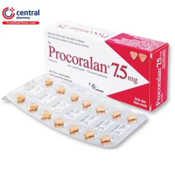 [CHÍNH HÃNG] Thuốc Procoralan 7.5mg điều trị chứng đau thắt ngực