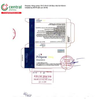 Thuốc Propess 10mg - Khởi phát quá trình mở rộng cổ tử cung ở sản phụ