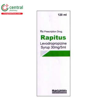 Thuốc Rapitus 30mg/5ml - Chỉ định điều trị ho khan, ho không có đờm