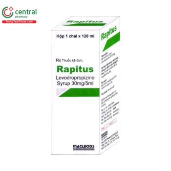 Thuốc Rapitus 30mg/5ml - Chỉ định điều trị ho khan, ho không có đờm